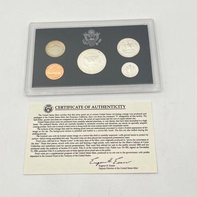 LOT 152J: 1992 United States Mint Silver Proof Set