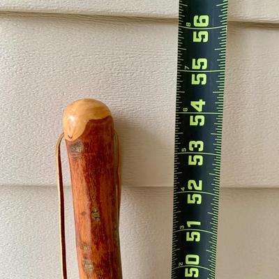 LOT 162 G: Wooden Coat Rack, Oak Umbrella Stand, & Collection of Walking Sticks & Canes (Wood & Aluminum)