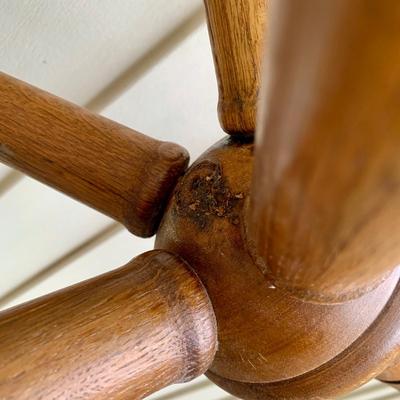 LOT 162 G: Wooden Coat Rack, Oak Umbrella Stand, & Collection of Walking Sticks & Canes (Wood & Aluminum)