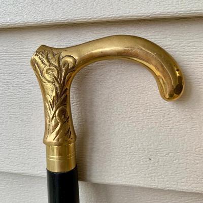 LOT 163 B: Brass Handle Walking Canes
