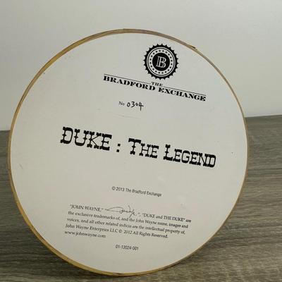 LOT 164B: John Wayne Bradford Exchange - An American Hero Illuminated Statement Edition A0574, American Legend 1st Issue A7344, Silver...