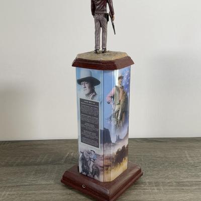 LOT 164B: John Wayne Bradford Exchange - An American Hero Illuminated Statement Edition A0574, American Legend 1st Issue A7344, Silver...