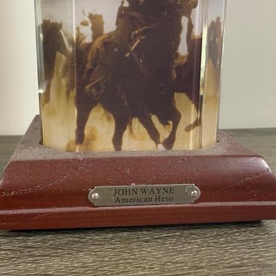 LOT 164B: John Wayne Bradford Exchange - An American Hero Illuminated Statement Edition A0574, American Legend 1st Issue A7344, Silver...