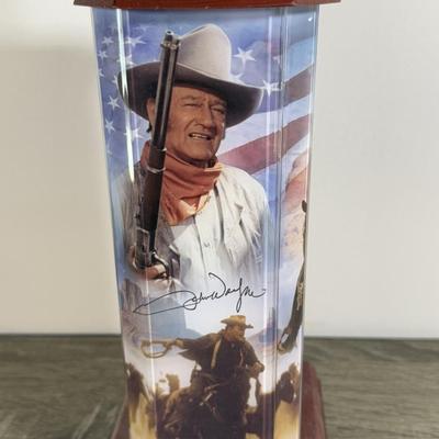 LOT 164B: John Wayne Bradford Exchange - An American Hero Illuminated Statement Edition A0574, American Legend 1st Issue A7344, Silver...