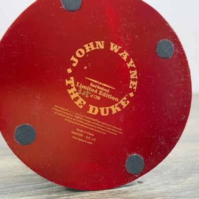 LOT 166L: Hand Numbered John Wayne Statues - The Duke #325/1200 & Collector's Showcase #231/500