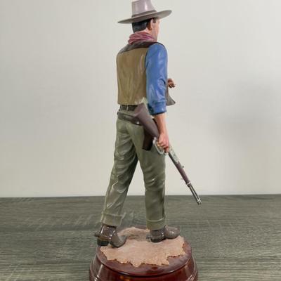 LOT 166L: Hand Numbered John Wayne Statues - The Duke #325/1200 & Collector's Showcase #231/500