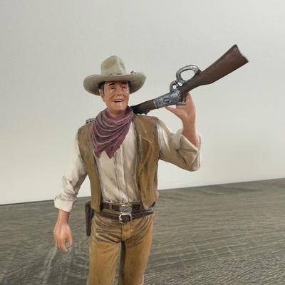 LOT 168L: Bradford Exchange John Wayne - 2009 America's Lawman A0048, 2011 Edwin M Knowles A Legend Stands Tall A0812 & 2012...