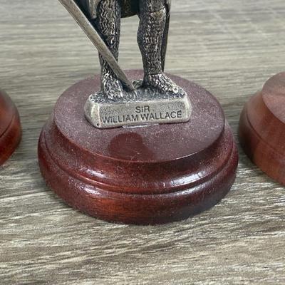 LOT 170L: Collection of Silvertone Statues w/ Big Ben Clock