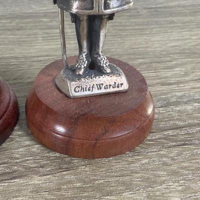 LOT 170L: Collection of Silvertone Statues w/ Big Ben Clock