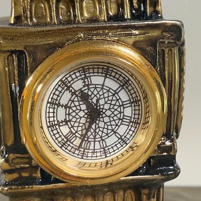 LOT 170L: Collection of Silvertone Statues w/ Big Ben Clock