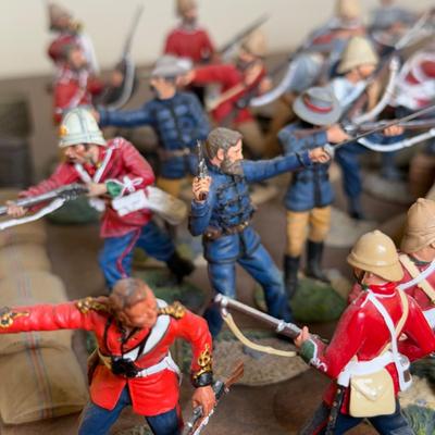 LOT 173L: Variety of Zulu War Mini Figurines w/ Accessories