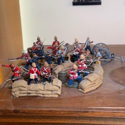 LOT 173L: Variety of Zulu War Mini Figurines w/ Accessories