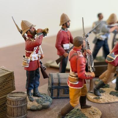LOT 173L: Variety of Zulu War Mini Figurines w/ Accessories