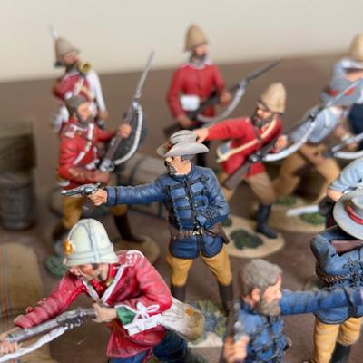 LOT 173L: Variety of Zulu War Mini Figurines w/ Accessories