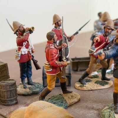 LOT 173L: Variety of Zulu War Mini Figurines w/ Accessories