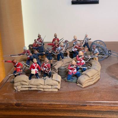 LOT 173L: Variety of Zulu War Mini Figurines w/ Accessories