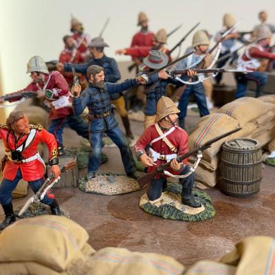 LOT 173L: Variety of Zulu War Mini Figurines w/ Accessories