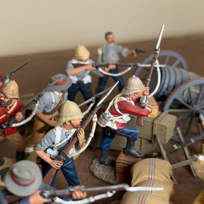 LOT 173L: Variety of Zulu War Mini Figurines w/ Accessories