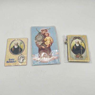 LOT 181J: Miscellaneous Religious Items - Pins, Rosaries, and more!