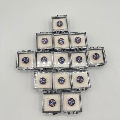 LOT 182: Many Vintage Military Rosette Pins