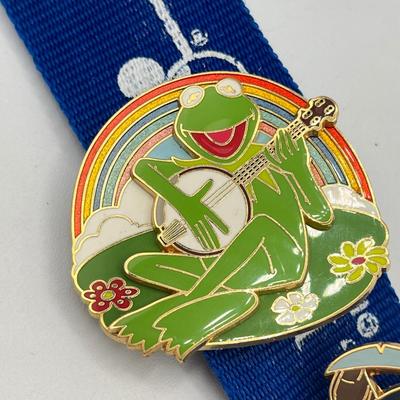 LOT 183J: Collection of Vintage Disney Pins w/ Lanyard