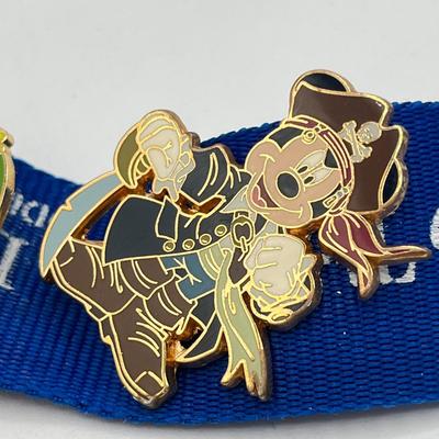 LOT 183J: Collection of Vintage Disney Pins w/ Lanyard