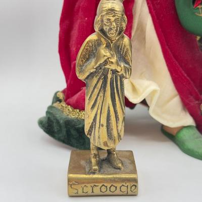 LOT 190L: Kurt S Adler Ebeneezer Scrooges, Brass Jacob Marley / Undigested Lobster Door Knocker & More