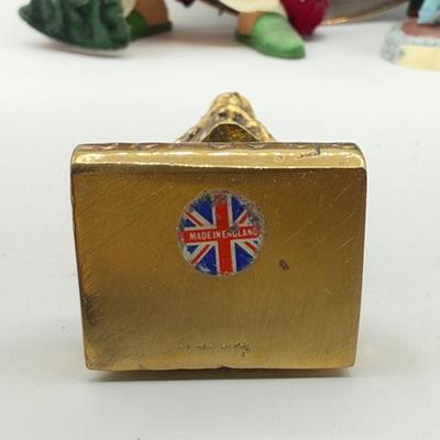 LOT 190L: Kurt S Adler Ebeneezer Scrooges, Brass Jacob Marley / Undigested Lobster Door Knocker & More