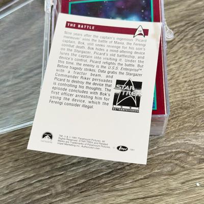 LOT 191L: Star Trek Collection - TNG on DVD, Action Figures, Cards, USS Enterprise & More