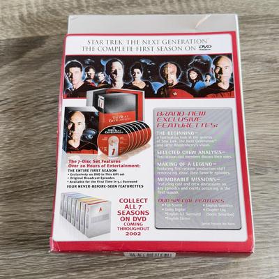 LOT 191L: Star Trek Collection - TNG on DVD, Action Figures, Cards, USS Enterprise & More