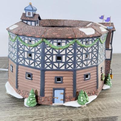LOT 193L: 1998 Department 56 Historical Landmark Series Dickens' Village Series The Old Globe Theatre 2nd Edition