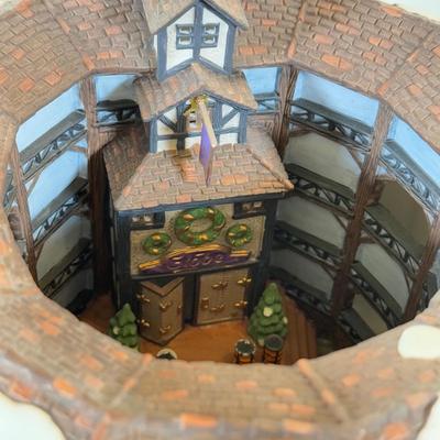 LOT 193L: 1998 Department 56 Historical Landmark Series Dickens' Village Series The Old Globe Theatre 2nd Edition
