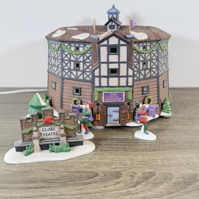 LOT 193L: 1998 Department 56 Historical Landmark Series Dickens' Village Series The Old Globe Theatre 2nd Edition