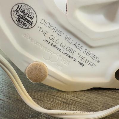 LOT 193L: 1998 Department 56 Historical Landmark Series Dickens' Village Series The Old Globe Theatre 2nd Edition