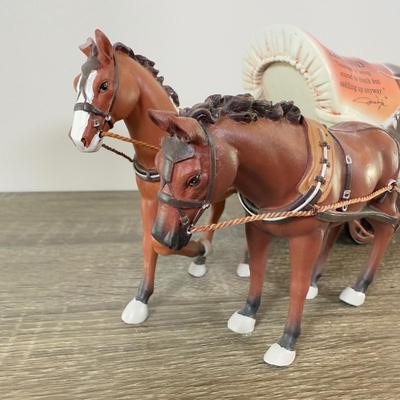 LOT 195L: Hawthorne Village Legend of John Wayne Signature Collection Sculpture # A0485 & A0481 and Bradford Exchange Silver Screen...