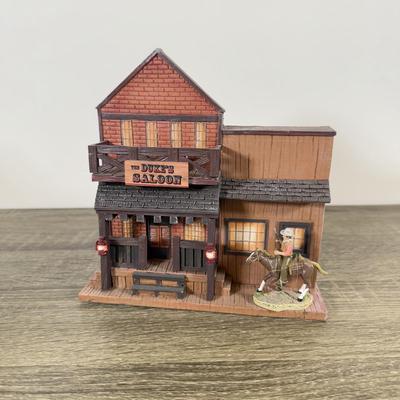 LOT 196L: Legend of John Wayne Signature collection Ethan Wayne #A0485/2500 & Hawthorne Village - The Duke's Saloon A0211 &...