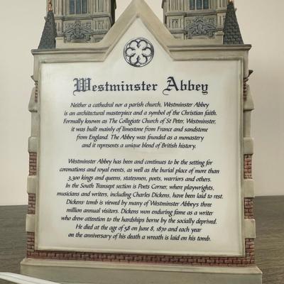 LOT 198L: Department 56 Dickens' Village Series Westminster Abbey