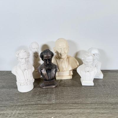 LOT 199L: Collection of Miniature busts - Charles Dickens & More