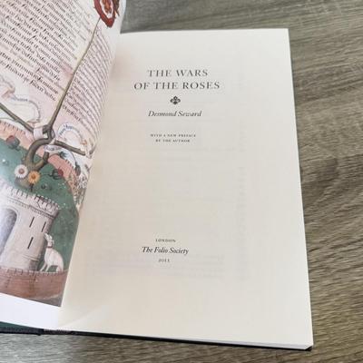 LOT 236L: Folio Society Books - The Face of Battle, The Wars of The Roses & The History of the Kings of Britain