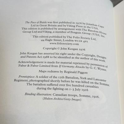 LOT 236L: Folio Society Books - The Face of Battle, The Wars of The Roses & The History of the Kings of Britain