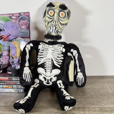 LOT 237L: Jeff Dunham Talking Dolls, Bobbleheads & DVDs