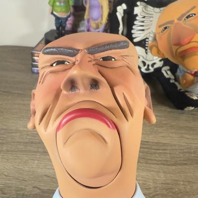 LOT 237L: Jeff Dunham Talking Dolls, Bobbleheads & DVDs