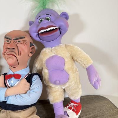 LOT 238L: Jeff Dunham Dolls, Playing Cards, Book, Bobbleheads & DVDs