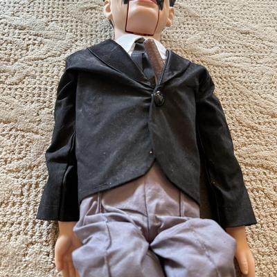 LOT 239L: Groucho Marx 27" Pull String Ventriloquist Dummy Doll w/ Books & DVDs