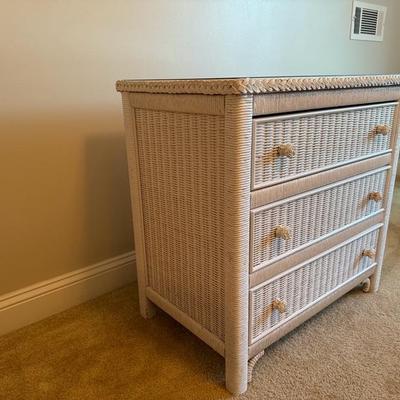 Lexington Furniture Wicker Dresser, Night Stand, Headboard and Bedframe