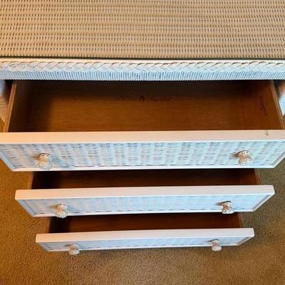 Lexington Furniture Wicker Dresser, Night Stand, Headboard and Bedframe