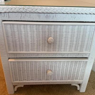 Lexington Furniture Wicker Dresser, Night Stand, Headboard and Bedframe
