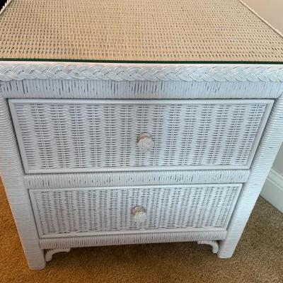 Lexington Furniture Wicker Dresser, Night Stand, Headboard and Bedframe