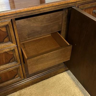 Beautiful Wood Dresser with Two Mirrors