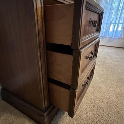 Beautiful Wood Dresser with Two Mirrors
